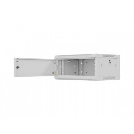 Lanberg Wall mounted installation cabinet 19" 4U 600X450 | WF01-6404-00S | Gray