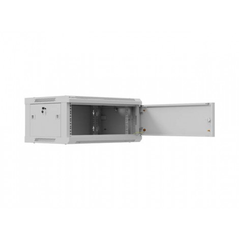 Lanberg Wall mounted installation cabinet 19" 4U 600X450 | WF01-6404-00S | Gray