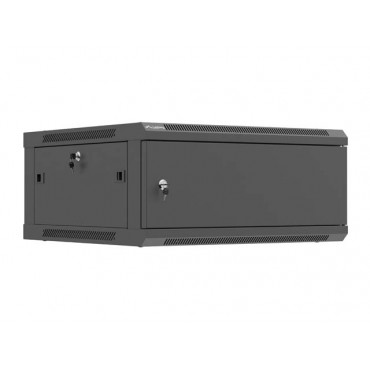 Lanberg Wall mounted installation cabinet 19" 4U 600X600 | WF01-6604-00B | Black