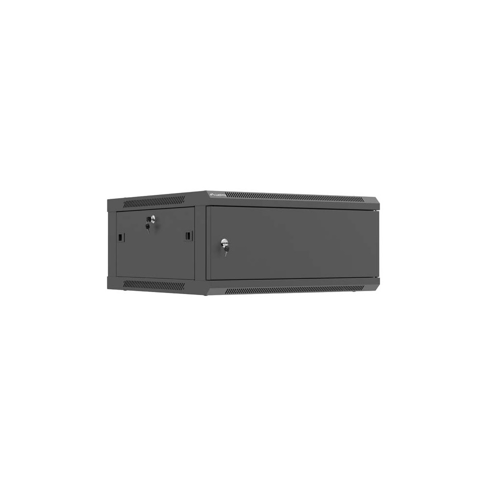 Lanberg Wall mounted installation cabinet 19" 4U 600X600 | WF01-6604-00B | Black