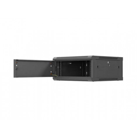 Lanberg Wall mounted installation cabinet 19" 4U 600X600 | WF01-6604-00B | Black