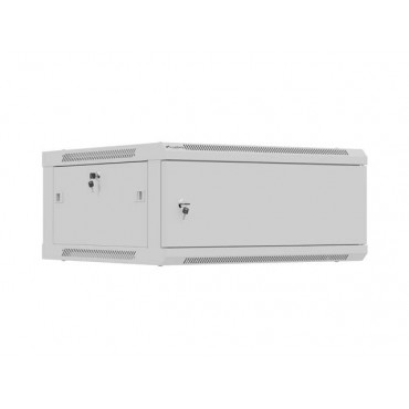 Lanberg Wall mounted installation cabinet 19" 4U 600X600 | WF01-6604-00S | Grey
