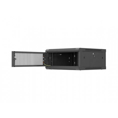 Lanberg Wall mounted installation cabinet 19" 4U 600X600 | WF01-6604-23B | Black