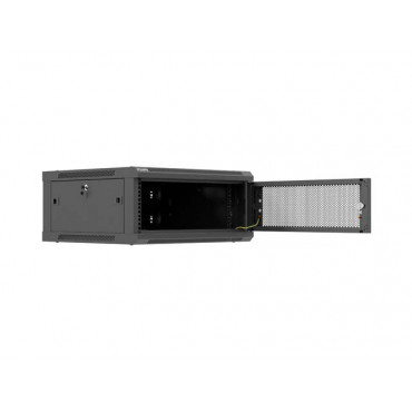 Lanberg Wall mounted installation cabinet 19" 4U 600X600 | WF01-6604-23B | Black