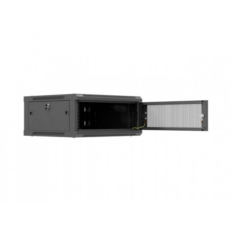 Lanberg Wall mounted installation cabinet 19" 4U 600X600 | WF01-6604-23B | Black
