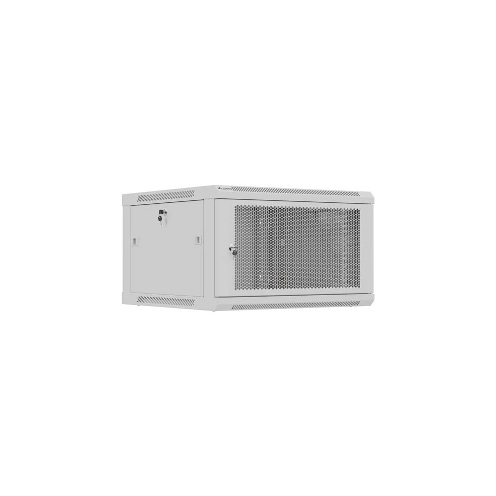 Lanberg Wall mounted installation cabinet 19" 9U 600X600 | WF01-6606-23S | Grey