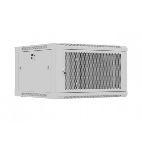 Lanberg Wall mounted installation cabinet 19" 9U 600X600 | WF01-6606-23S | Grey