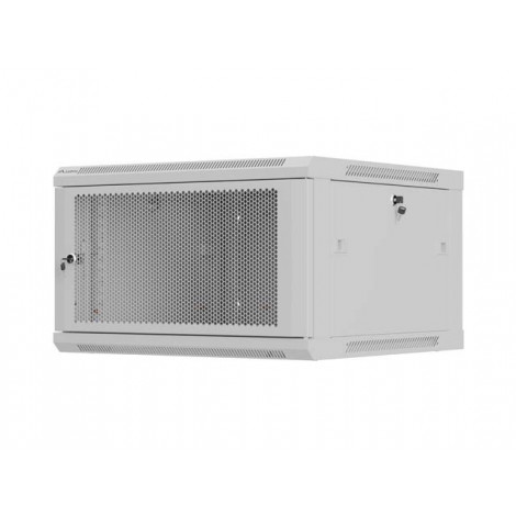 Lanberg Wall mounted installation cabinet 19" 9U 600X600 | WF01-6606-23S | Grey