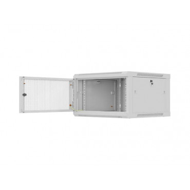 Lanberg Wall mounted installation cabinet 19" 9U 600X600 | WF01-6606-23S | Grey