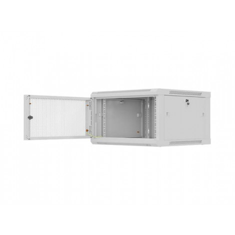 Lanberg Wall mounted installation cabinet 19" 9U 600X600 | WF01-6606-23S | Grey