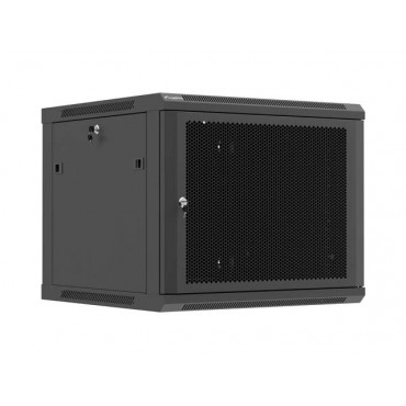 Lanberg Wall mounted installation cabinet 19" 9U 600X600 | WF01-6609-23B | Black