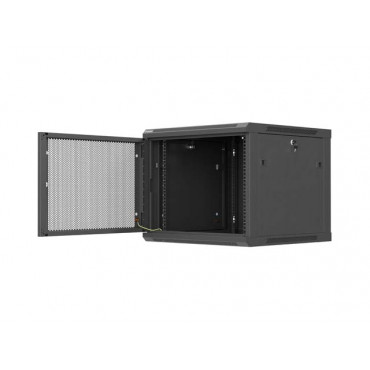 Lanberg Wall mounted installation cabinet 19" 9U 600X600 | WF01-6609-23B | Black