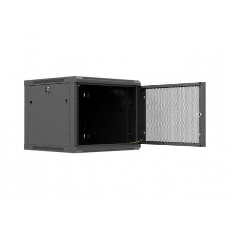 Lanberg Wall mounted installation cabinet 19" 9U 600X600 | WF01-6609-23B | Black