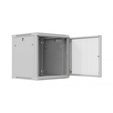 Lanberg Wall mounted installation cabinet 19" 12U 600X600 | WF01-6612-23S | Grey