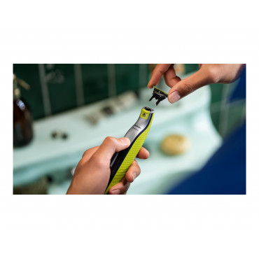 Philips | Shaver | QP2834/23 OneBlade 360 | Cordless | Wet & Dry | Lime green/Charcoal grey