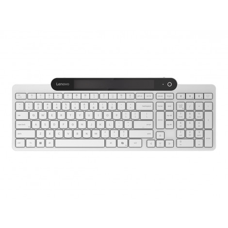 Lenovo 800 Self-Charging Bluetooth Keyboard-US English | Keyboard | Bluetooth | US English | White