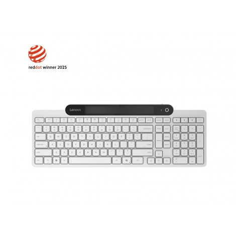 Lenovo 800 Self-Charging Bluetooth Keyboard-US English | Keyboard | Bluetooth | US English | White