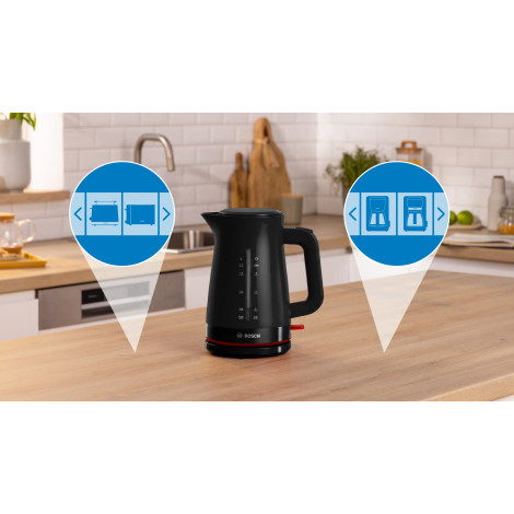 Bosch Kettle | TWK3M123 MyMoment | Electric | 2400 W | 1.7 L | Plastic | 360 rotational base | Black