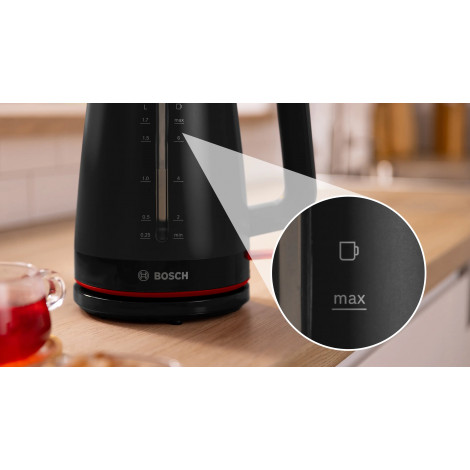 Bosch Kettle | TWK3M123 MyMoment | Electric | 2400 W | 1.7 L | Plastic | 360 rotational base | Black