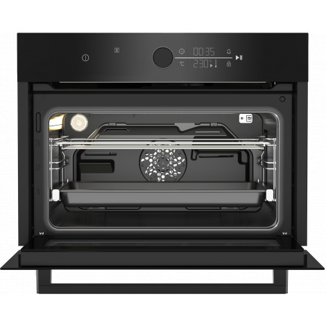 BEKO Oven | BBCM17400B | 48 L | Electric | Hydrolytic | Touch control | Steam function | Height 45.5 cm | Width 59.4 cm | Black