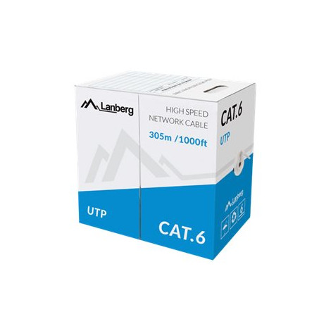 Lanberg | LAN Cable Cat.6 UTP Solid CU CPR + Fluke Passed | LCU6-11CU-0305-S