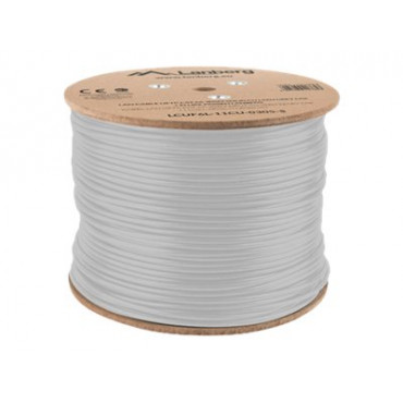 Lanberg | LAN Cable CAT.6A UFTP 305M Solid CU LSZH Grey CPR + Fluke Passed | LCUF6L-11CU-0305-S