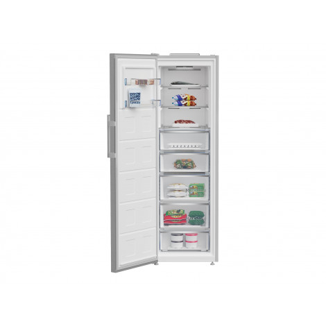 BEKO Freezer | B5RMFNE314X | Energy efficiency class E | Upright | Free standing | Height 186.5 cm | Total net capacity 286 L | 