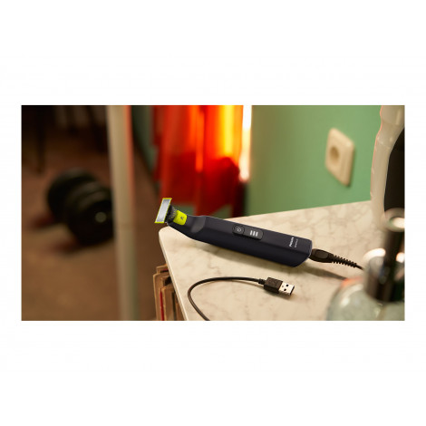 Philips Face and Body Shaver | QP6542/15 OneBlade Pro 360 | Operating time (max) 90 min | Wet & Dry | Lithium Ion | Black