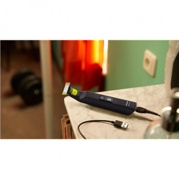 Philips Face and Body Shaver | QP6542/15 OneBlade Pro 360 | Operating time (max) 90 min | Wet & Dry | Lithium Ion | Black