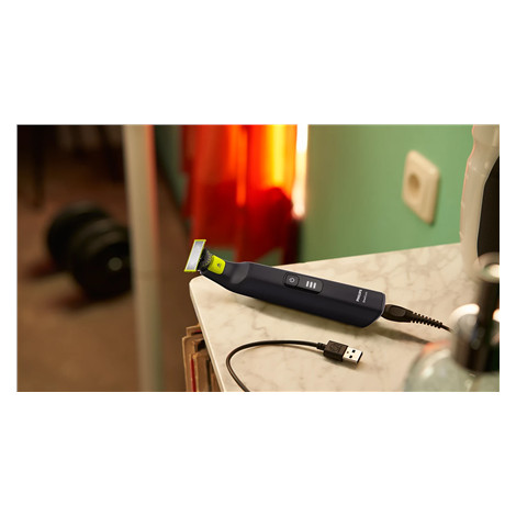 Philips Face and Body Shaver | QP6542/15 OneBlade Pro 360 | Operating time (max) 90 min | Wet & Dry | Lithium Ion | Black