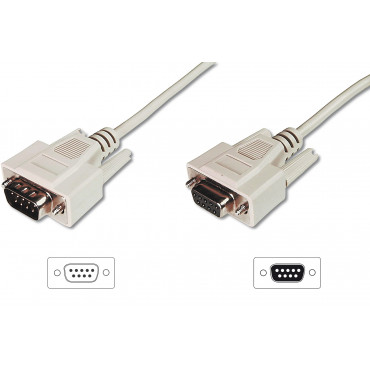 Digitus Data transfer extension cable, D-Sub9/St - D-Sub9/Bu | AK-610203-030-E