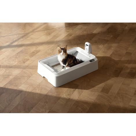PETKIT Purobot Crystal Duo with Camera Self-Cleaning Cat Litter Box | White
