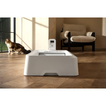 PETKIT Purobot Crystal Duo with Camera Self-Cleaning Cat Litter Box | White