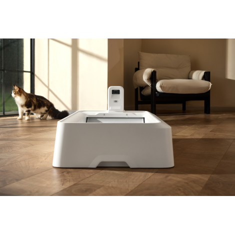 PETKIT Purobot Crystal Duo with Camera Self-Cleaning Cat Litter Box | White