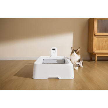 PETKIT Purobot Crystal Duo with Camera Self-Cleaning Cat Litter Box | White