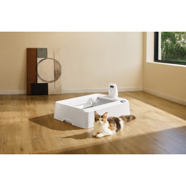 PETKIT Purobot Crystal Duo with Camera Self-Cleaning Cat Litter Box | White