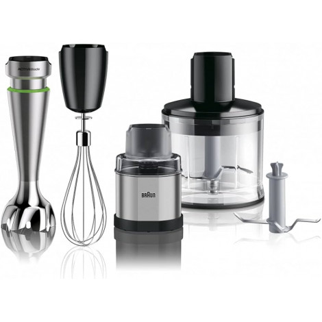 Braun | Hand Blender | MQ9138XI MultiQuick 9 | Hand Blender | 1200 W | Number of speeds 3 | Chopper | Ice crushing | Black/Stain