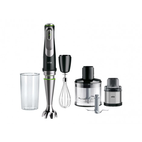 Braun | Hand Blender | MQ9138XI MultiQuick 9 | Hand Blender | 1200 W | Number of speeds 3 | Chopper | Ice crushing | Black/Stain