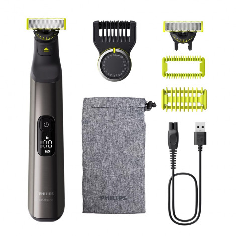 Philips | Hair Trimmer for Face and Body | QP6552/15 OneBlade Pro 360 | Cordless | Wet & Dry | Number of length steps 20 | Chrom
