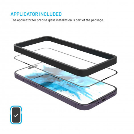 Fixed Screen protector | Apple | iPhone 17 | Tempered glass | Black | Full Cover 2.5D