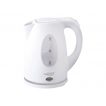 Adler | Kettle | AD 1207 | Standard | 2000 W | 1.5 L | Plastic | 360 rotational base | White
