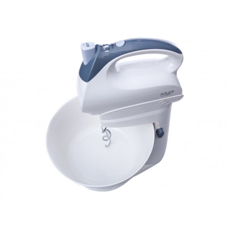 Adler | Mixer | AD 4202 | Mixer with bowl | 300 W | Number of speeds 5 | Turbo mode | White