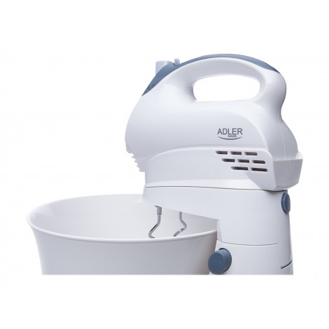 Adler | Mixer | AD 4202 | Mixer with bowl | 300 W | Number of speeds 5 | Turbo mode | White