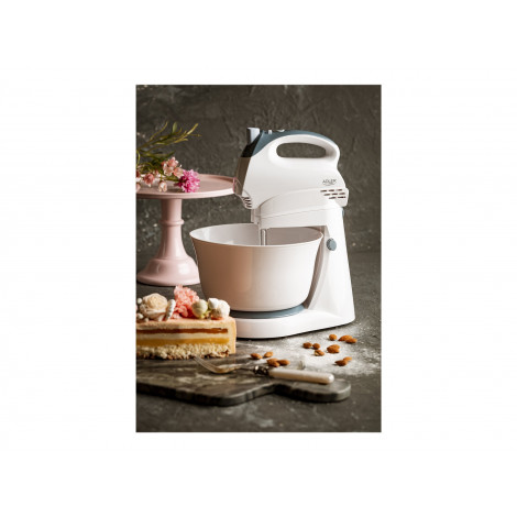 Adler | Mixer | AD 4202 | Mixer with bowl | 300 W | Number of speeds 5 | Turbo mode | White