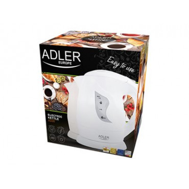 Adler | Kettle | AD 08 b | Standard | 850 W | 1 L | Plastic | 360 rotational base | Beige