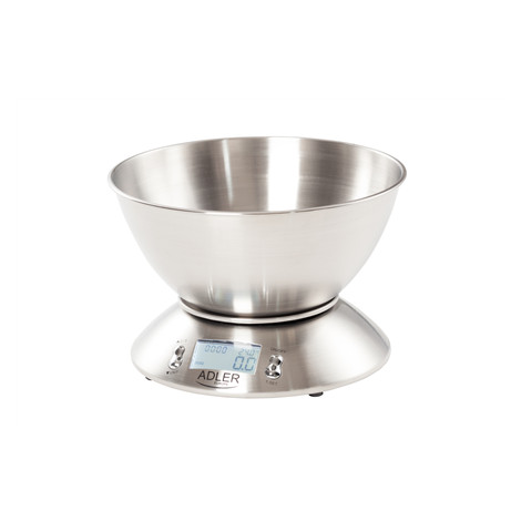 Adler | Kitchen scales | AD 3134 | Maximum weight (capacity) 5 kg | Graduation 1 g | Stainless steel