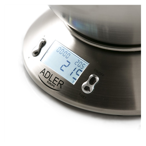 Adler | Kitchen scales | AD 3134 | Maximum weight (capacity) 5 kg | Graduation 1 g | Stainless steel