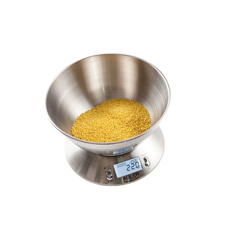 Adler | Kitchen scales | AD 3134 | Maximum weight (capacity) 5 kg | Graduation 1 g | Stainless steel