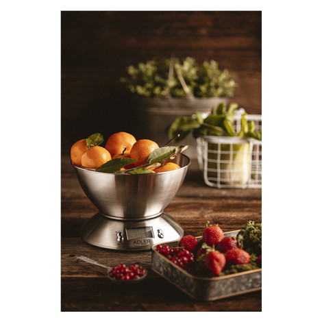 Adler | Kitchen scales | AD 3134 | Maximum weight (capacity) 5 kg | Graduation 1 g | Stainless steel
