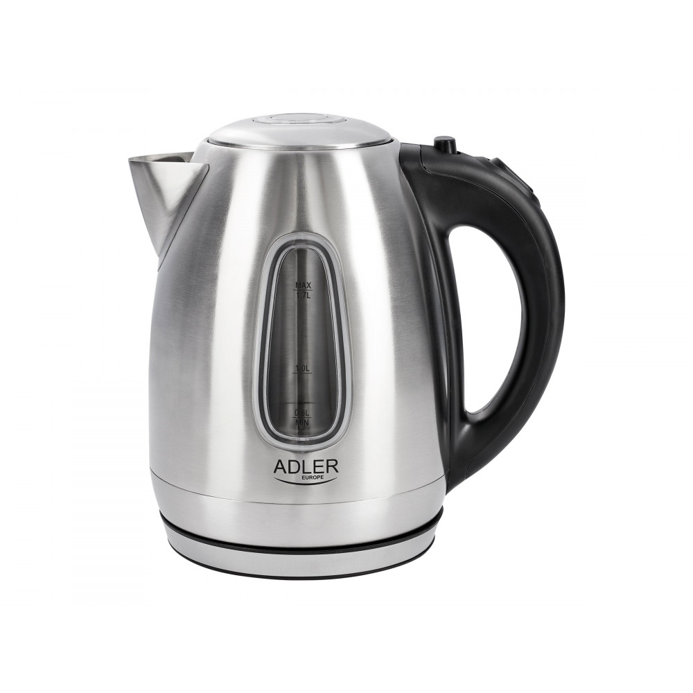 Adler | Kettle | AD 1223 | Standard | 2200 W | 1.7 L | Stainless steel | 360 rotational base | Stainless steel